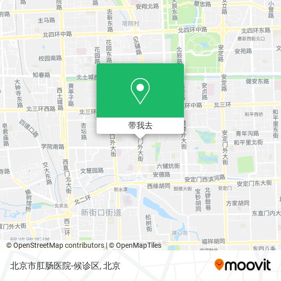 北京市肛肠医院-候诊区地图