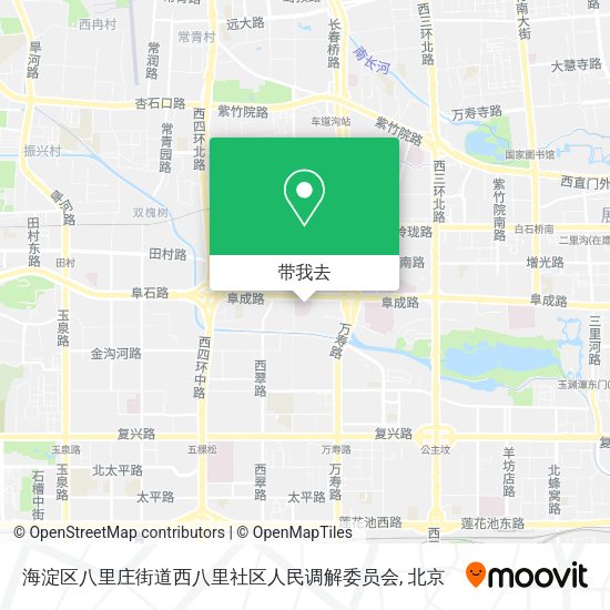 海淀区八里庄街道西八里社区人民调解委员会地图