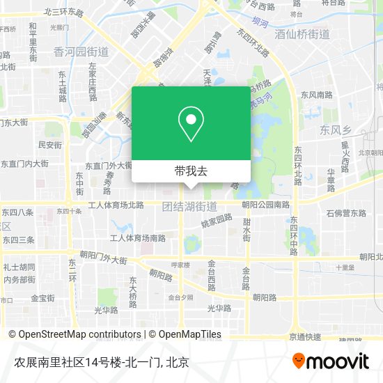 农展南里社区14号楼-北一门地图