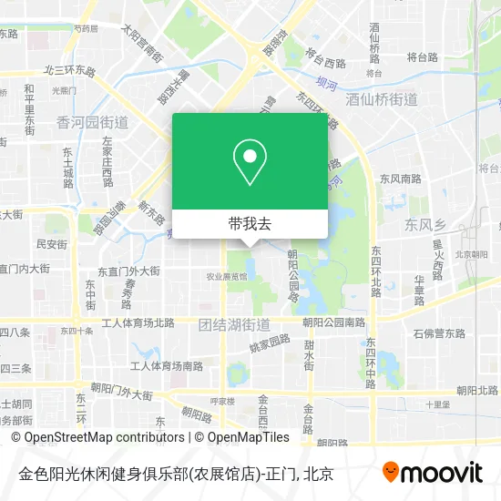 金色阳光休闲健身俱乐部(农展馆店)-正门地图
