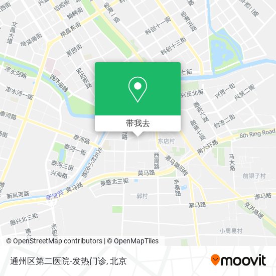 通州区第二医院-发热门诊地图