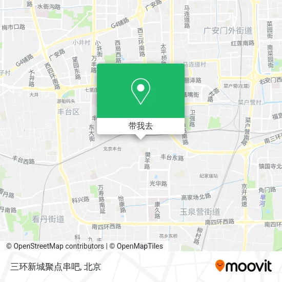 三环新城聚点串吧地图