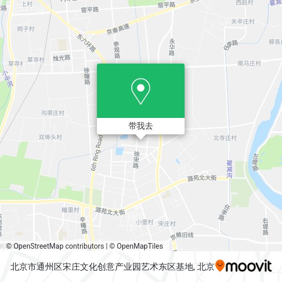 北京市通州区宋庄文化创意产业园艺术东区基地地图