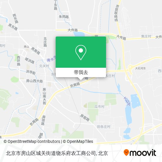 北京市房山区城关街道饶乐府农工商公司地图
