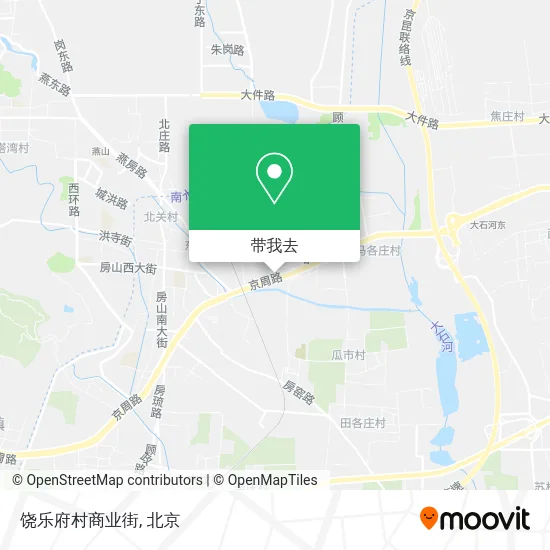 饶乐府村商业街地图
