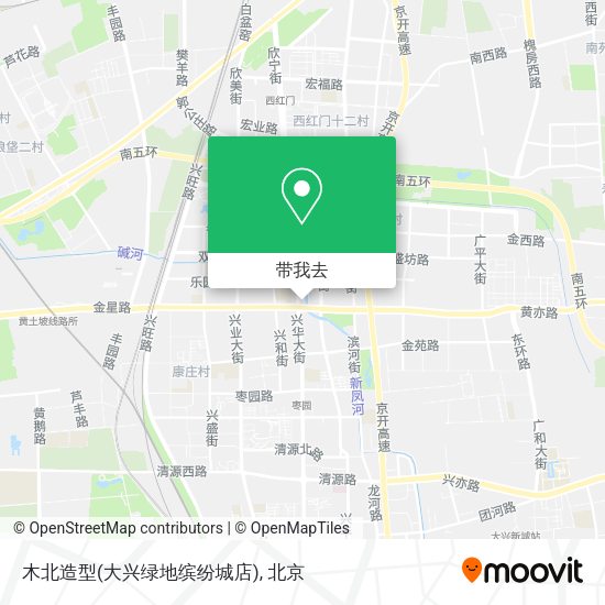 木北造型(大兴绿地缤纷城店)地图