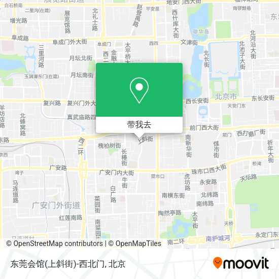 东莞会馆(上斜街)-西北门地图