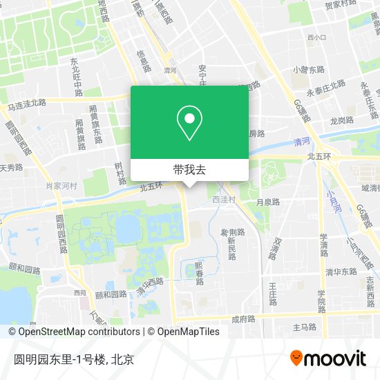 圆明园东里-1号楼地图