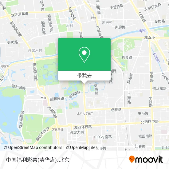 中国福利彩票(清华店)地图