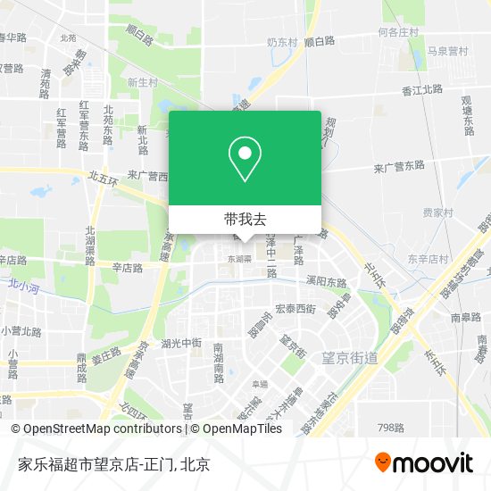 家乐福超市望京店-正门地图