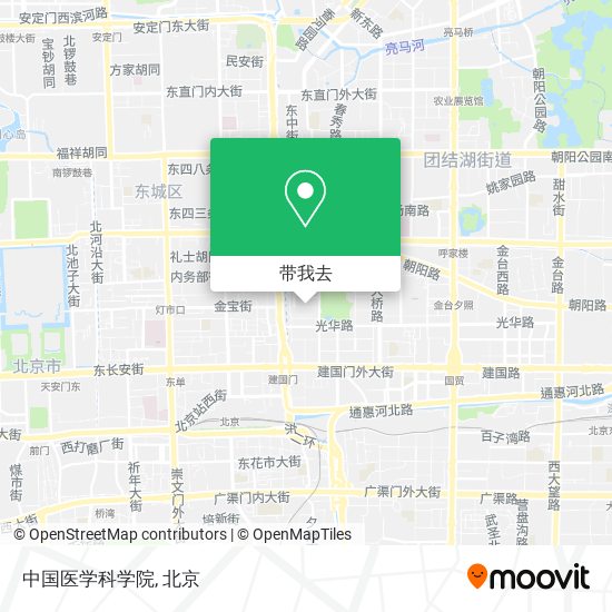 中国医学科学院地图