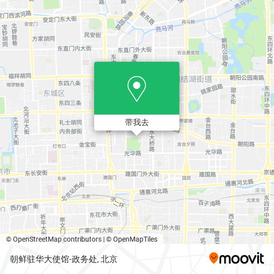 朝鲜驻华大使馆-政务处地图