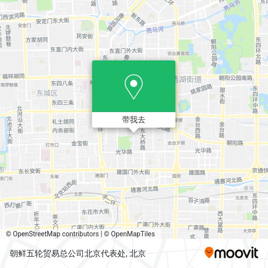 朝鲜五轮贸易总公司北京代表处地图