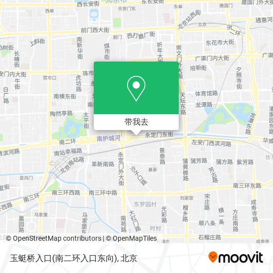 玉蜓桥入口(南二环入口东向)地图