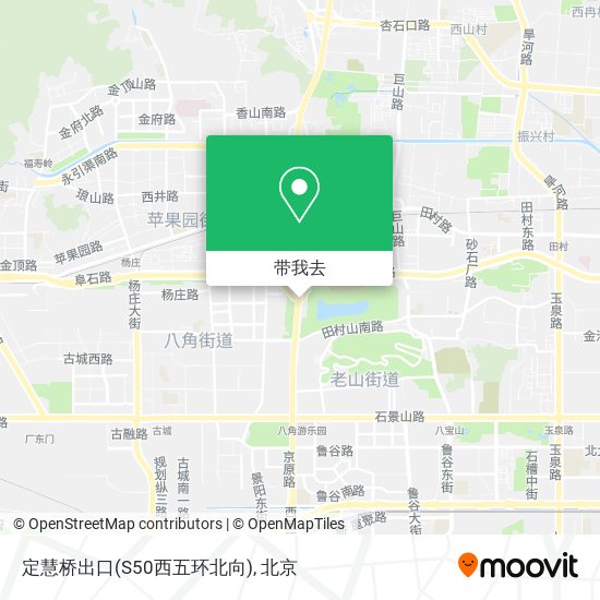 定慧桥出口(S50西五环北向)地图