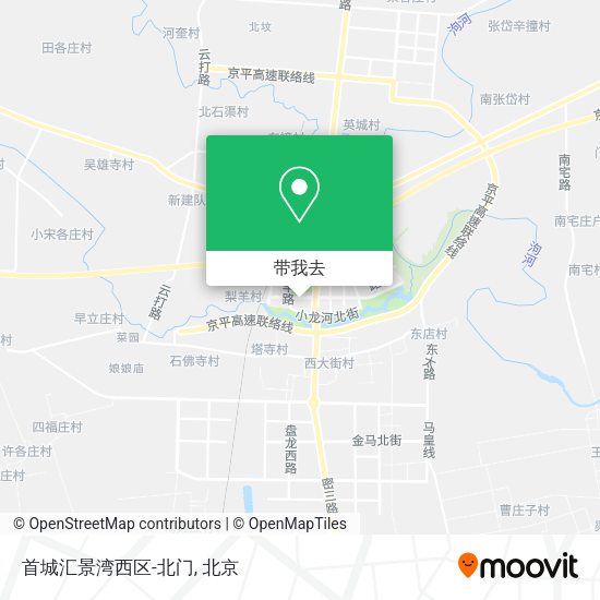 首城汇景湾西区-北门地图