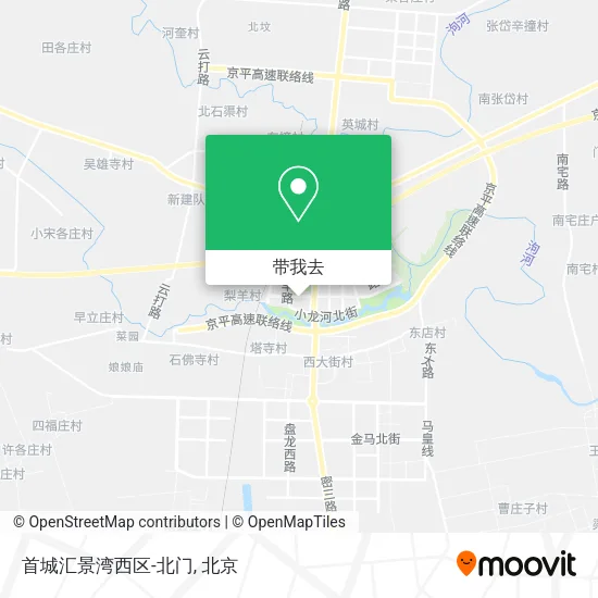 首城汇景湾西区-北门地图