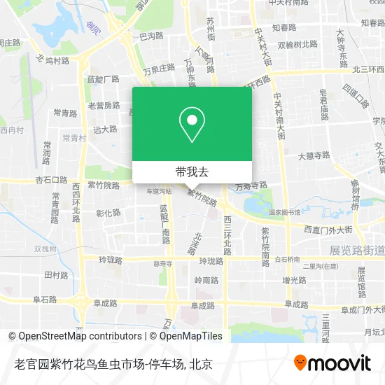 老官园紫竹花鸟鱼虫市场-停车场地图