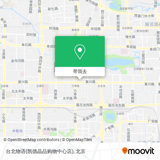 台北物语(凯德晶品购物中心店)地图