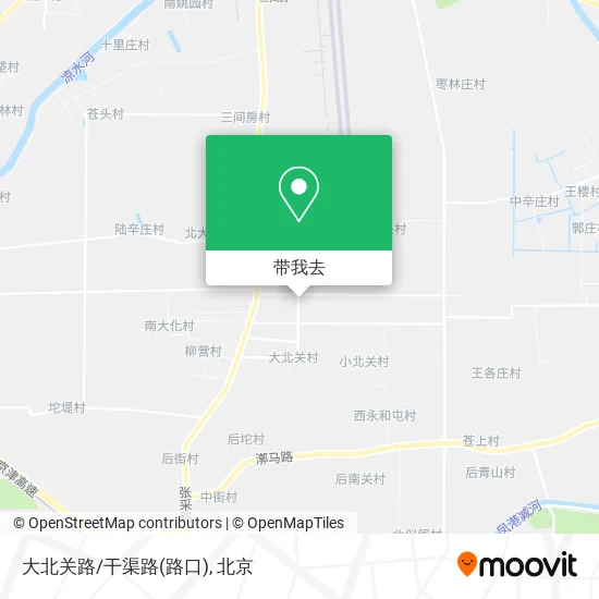大北关路/干渠路(路口)地图