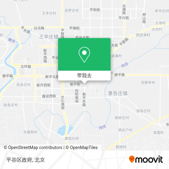 平谷区政府地图
