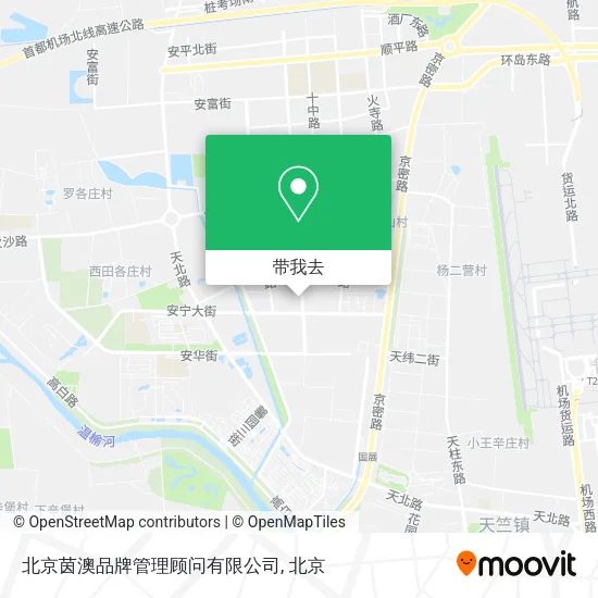 北京茵澳品牌管理顾问有限公司地图