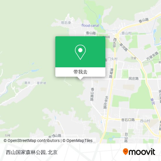 西山国家森林公园地图
