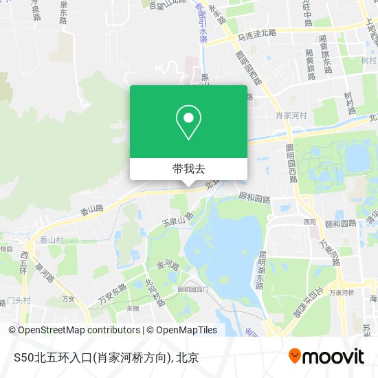 S50北五环入口(肖家河桥方向)地图