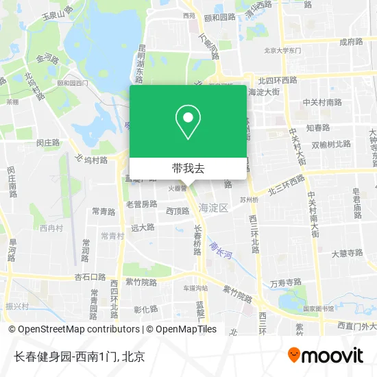 长春健身园-西南1门地图