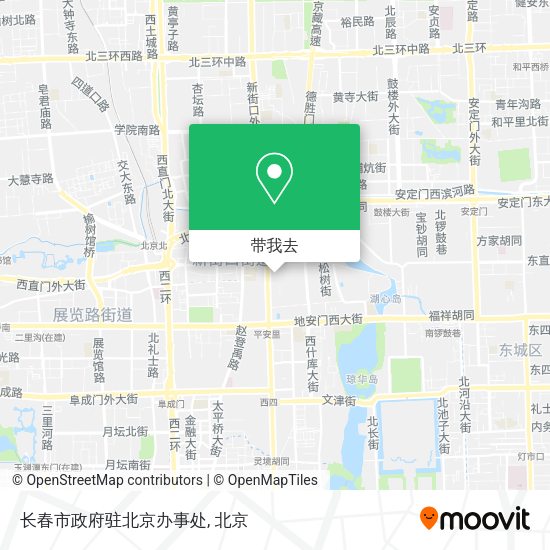长春市政府驻北京办事处地图