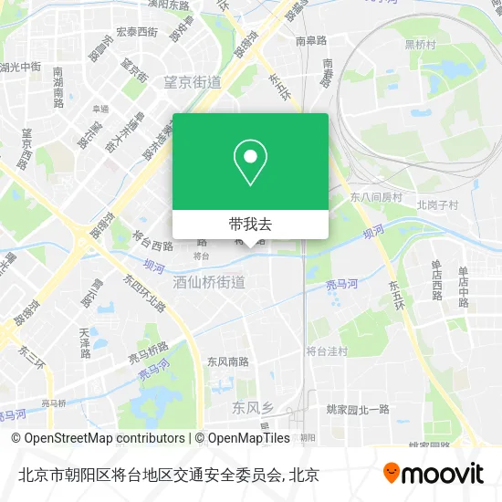北京市朝阳区将台地区交通安全委员会地图