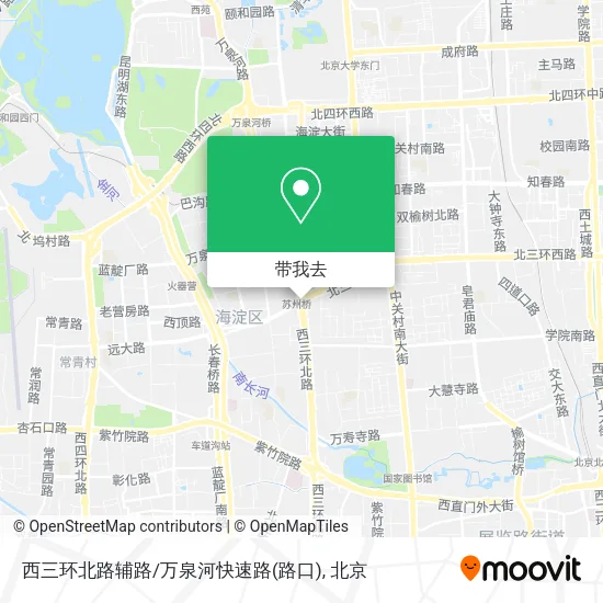 西三环北路辅路/万泉河快速路(路口)地图