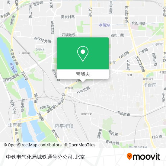 中铁电气化局城铁通号分公司地图