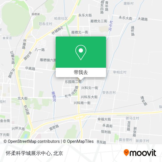怀柔科学城展示中心地图
