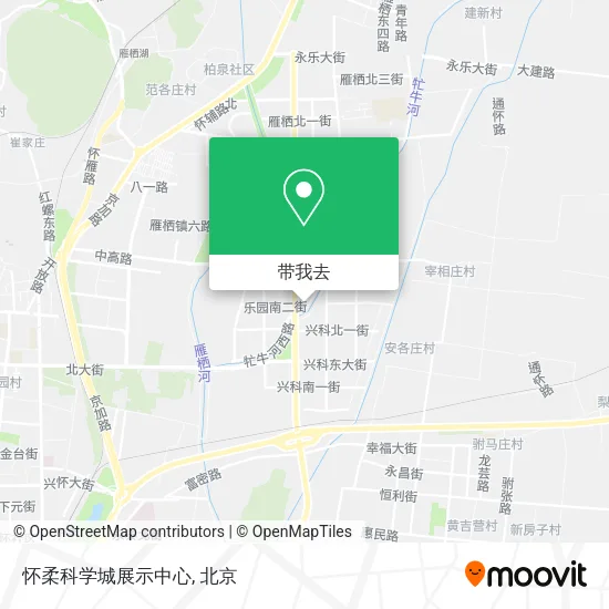 怀柔科学城展示中心地图