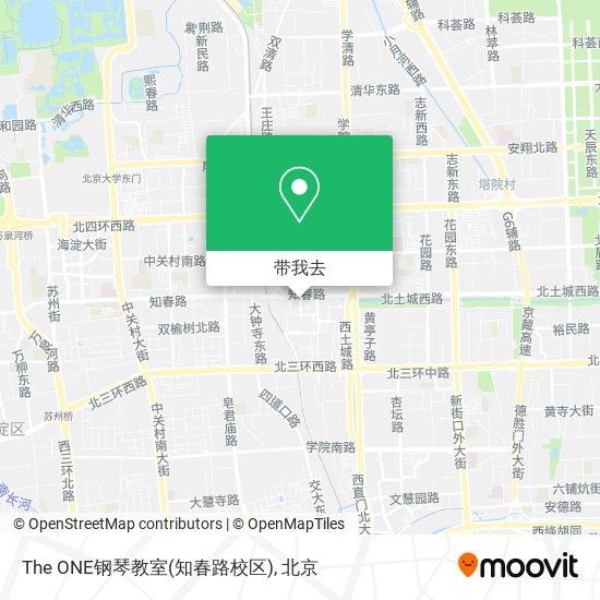 The ONE钢琴教室(知春路校区)地图