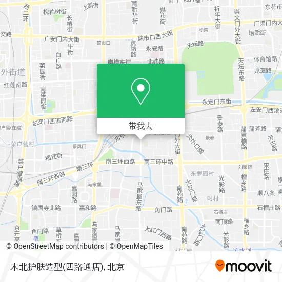 木北护肤造型(四路通店)地图