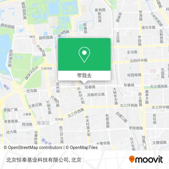北京恒泰基业科技有限公司地图