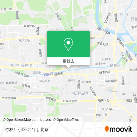 竹林厂小区-西1门地图