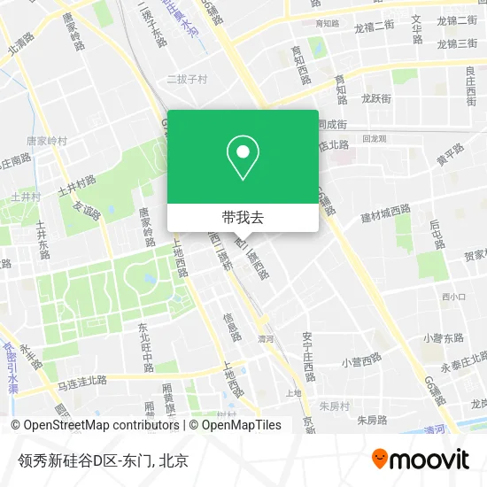 领秀新硅谷D区-东门地图