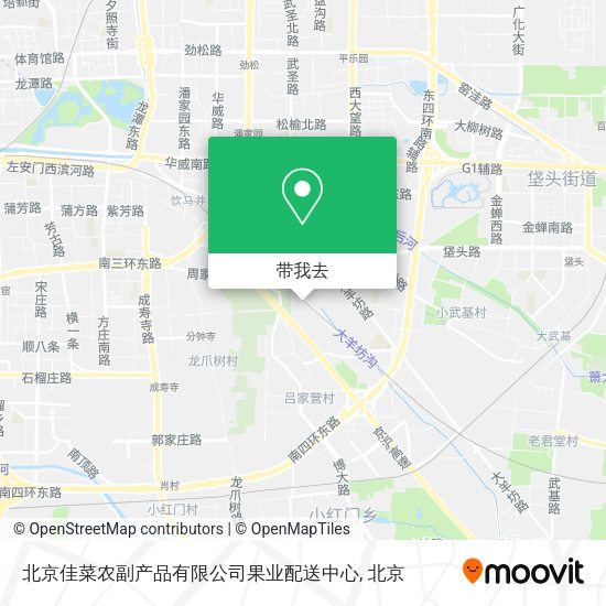 北京佳菜农副产品有限公司果业配送中心地图