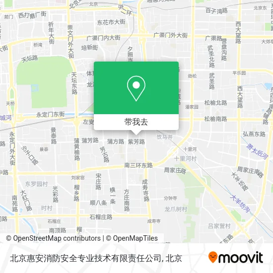北京惠安消防安全专业技术有限责任公司地图