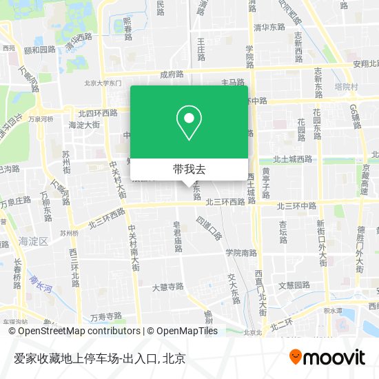 爱家收藏地上停车场-出入口地图