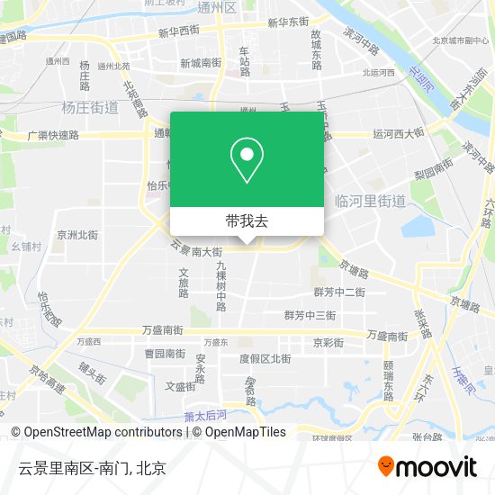云景里南区-南门地图