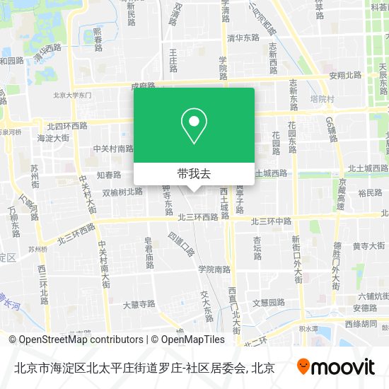 北京市海淀区北太平庄街道罗庄-社区居委会地图