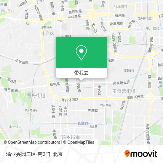 鸿业兴园二区-南2门地图