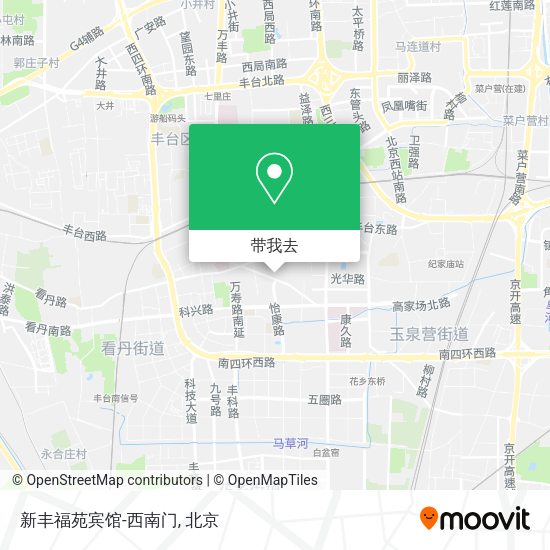 新丰福苑宾馆-西南门地图