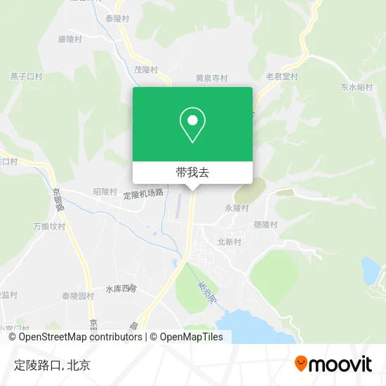 定陵路口地图