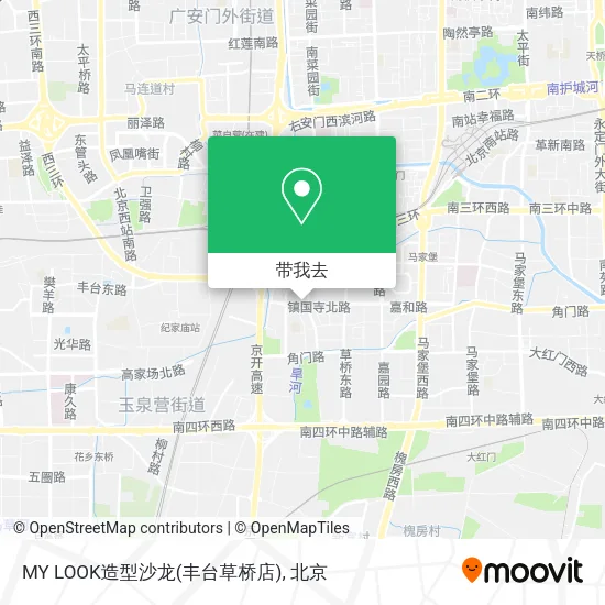 MY LOOK造型沙龙(丰台草桥店)地图