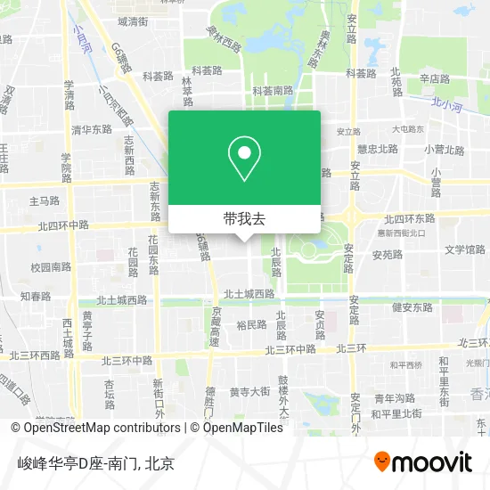 峻峰华亭D座-南门地图